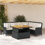 Voir la diapositive 1 : VIDAXL Canapes de jardin 2 pcs avec coussins Noir Resine tressee