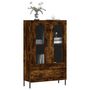 Voir la diapositive 3 : VIDAXL Buffet haut chene fume 69,5x31x115 cm bois d'ingenierie