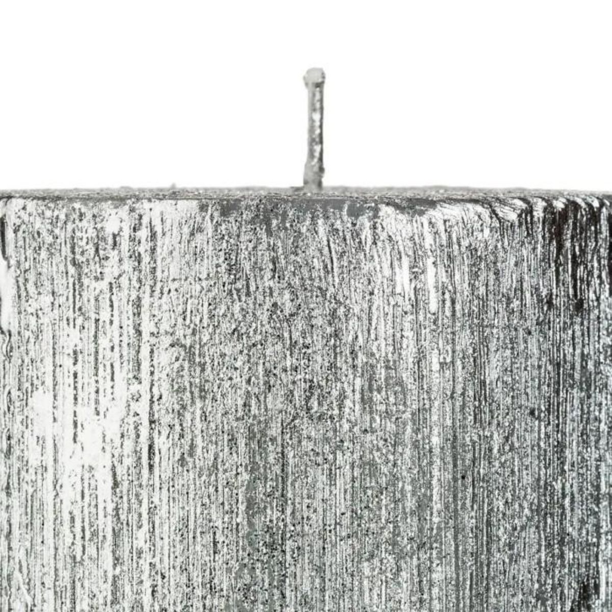 ATMOSPHERA Bougie Cylindre Paillettes  Colorama  340g Argent