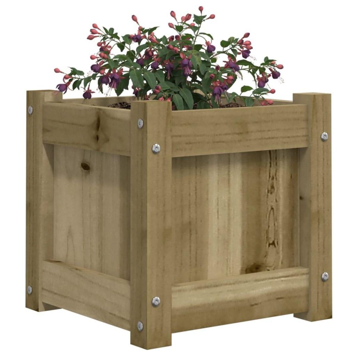VIDAXL Jardiniere 31x31x31 cm bois de pin impregne