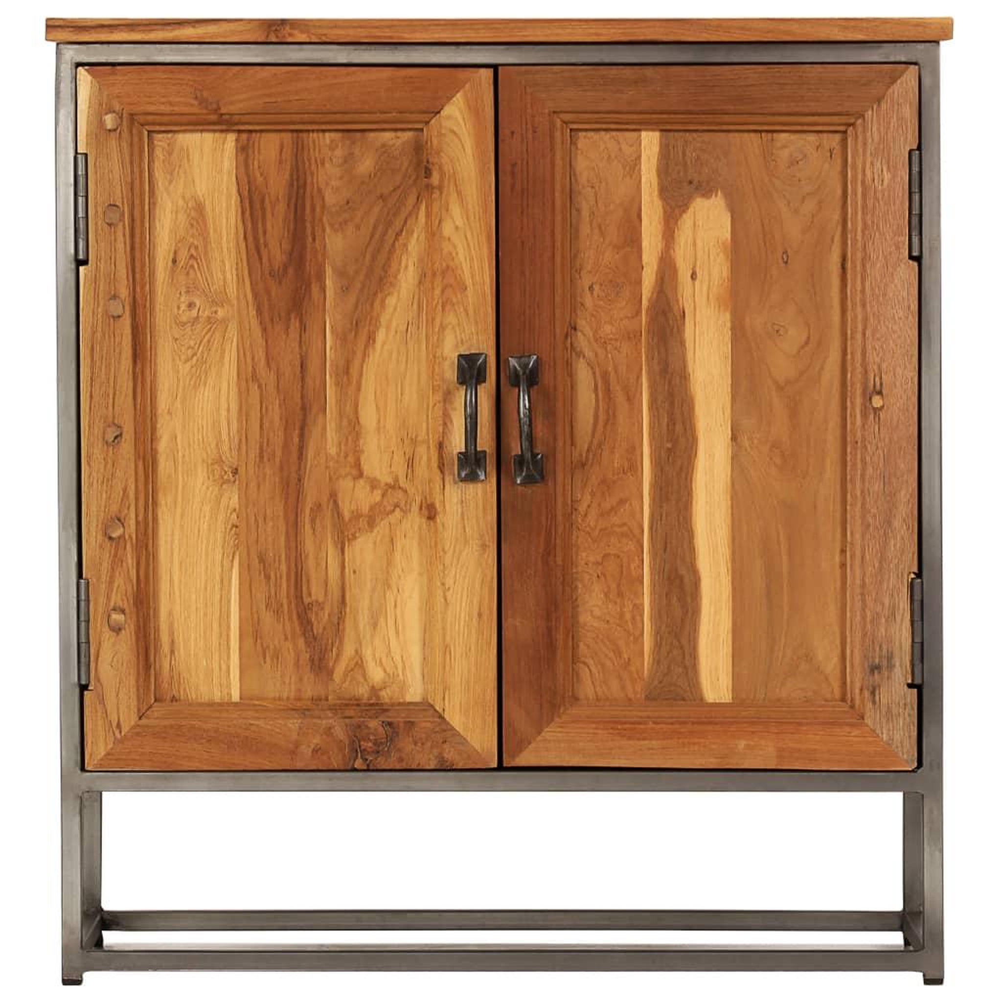 Voir la diapositive 2 : VIDAXL Buffet Teck recycle et acier 65x30x70 cm