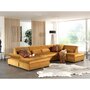 Voir la diapositive 1 : LISA DESIGN Vermont - canapé panoramique d'angle droit - 7 places - xxl - en velours