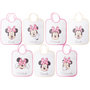 Voir la diapositive 1 : Babycalin Lot de 7 bavoirs semainier Disney - Minnie