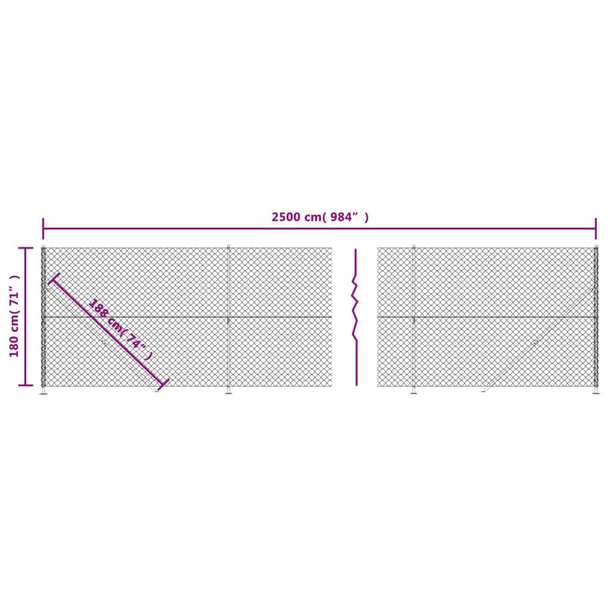 Voir la diapositive 6 : VIDAXL Cloture a mailles losangees avec bride vert 1,8x25 m