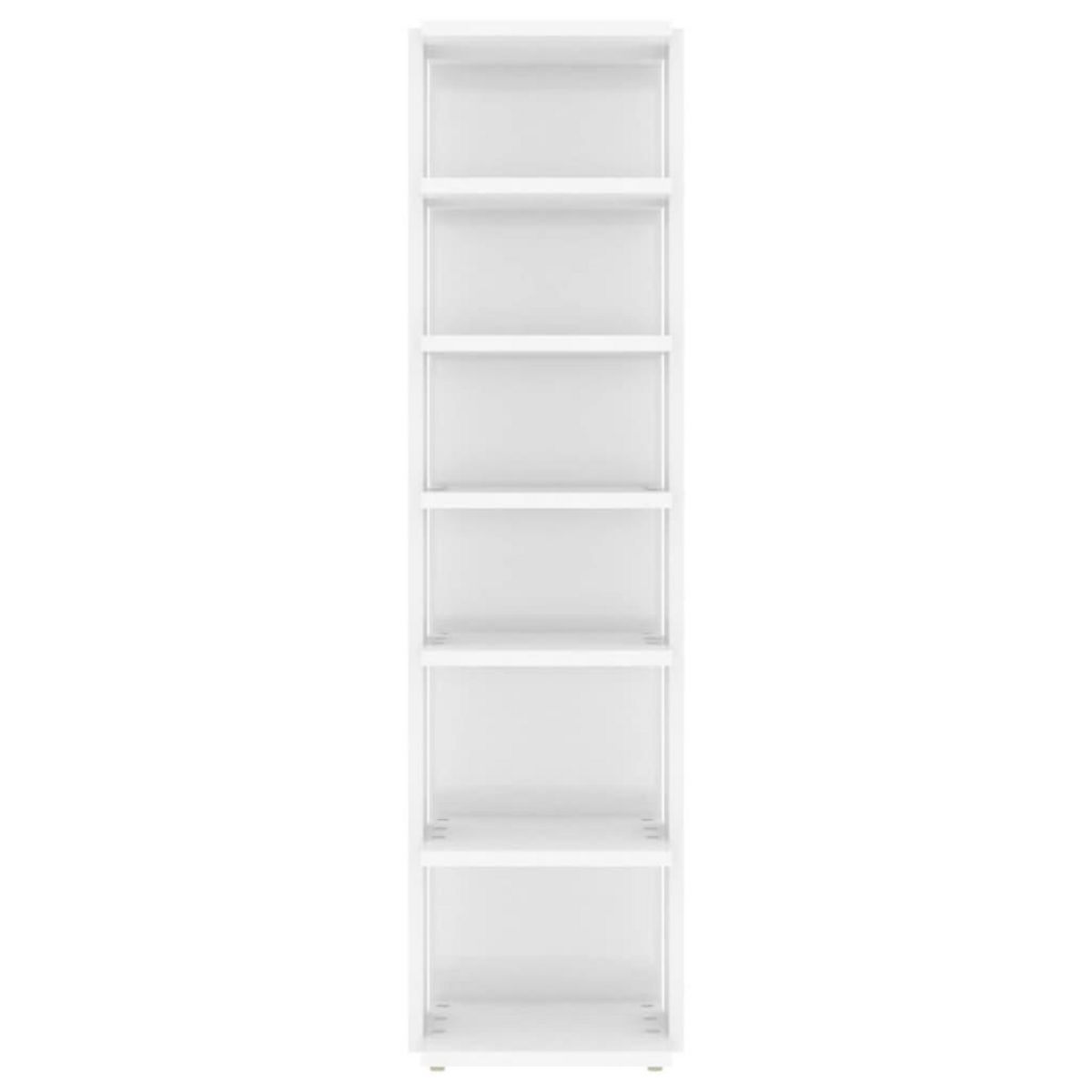 VIDAXL Armoire a chaussures Blanc brillant 27,5x27x102 cm