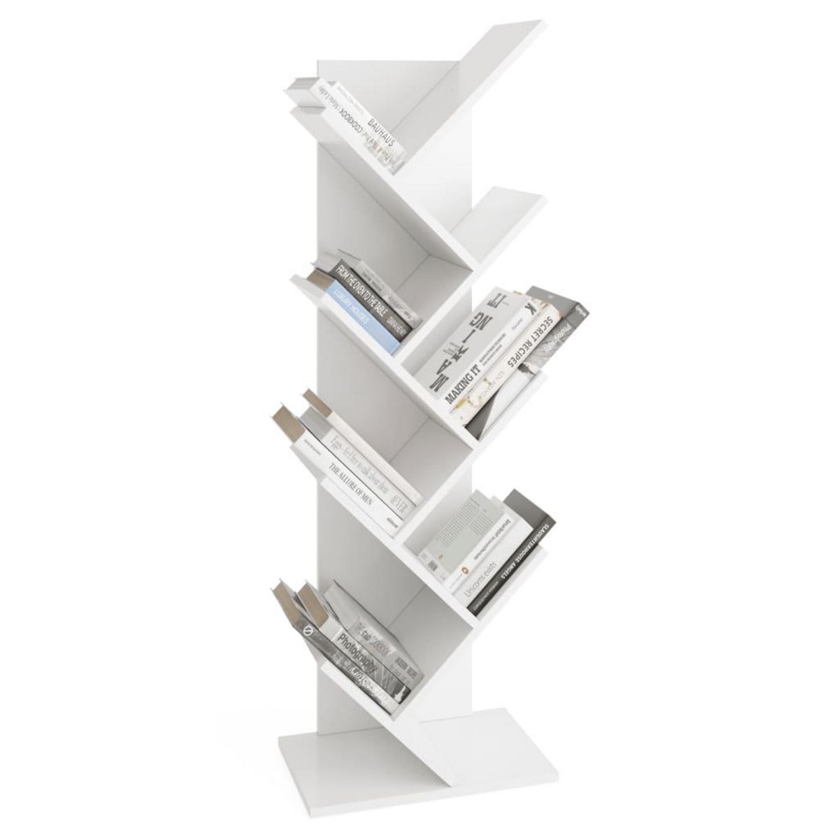 FMD FMD Etagere geometrique sur pied a livres Blanc