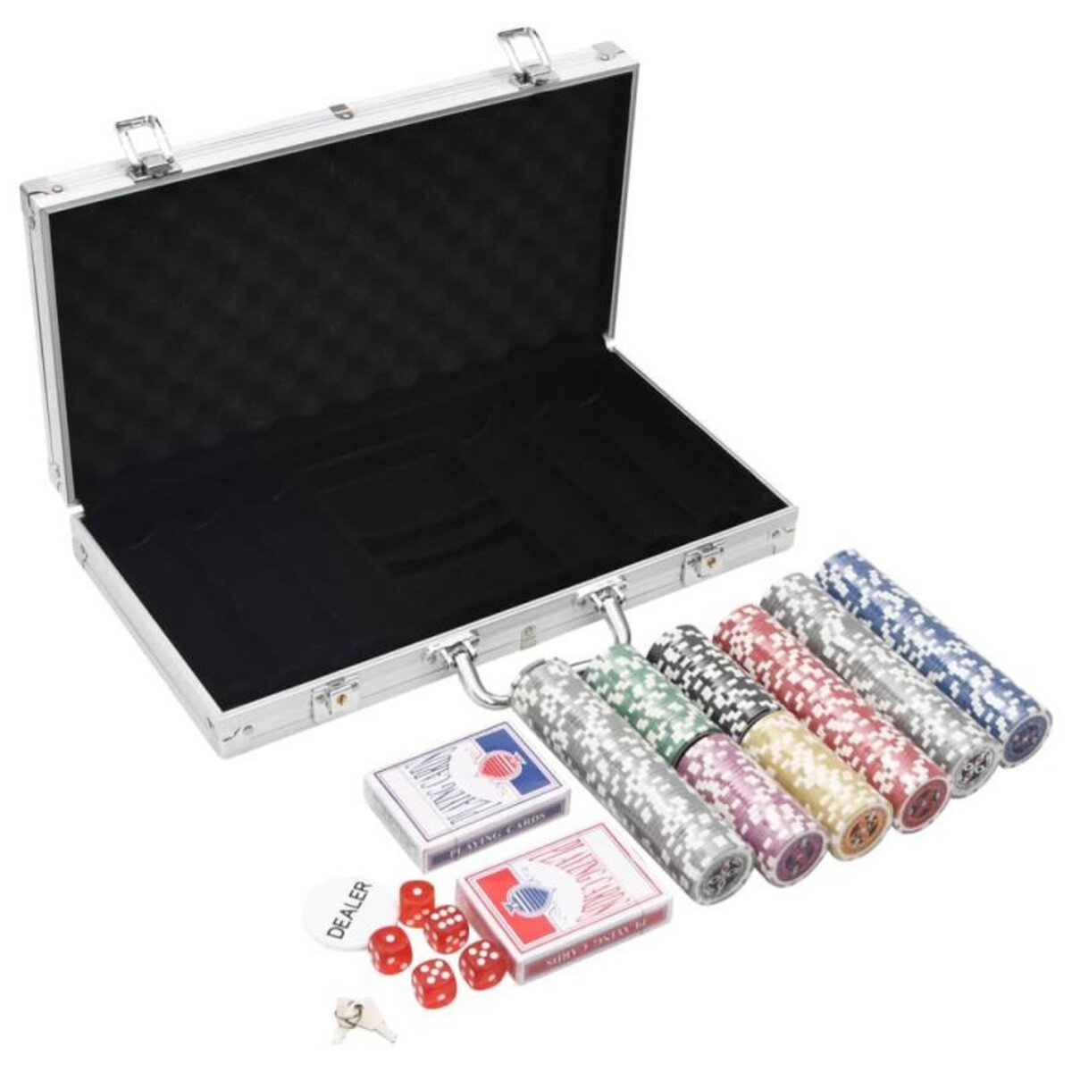 VIDAXL Jeu de jetons de poker 300 pcs 11,5 g