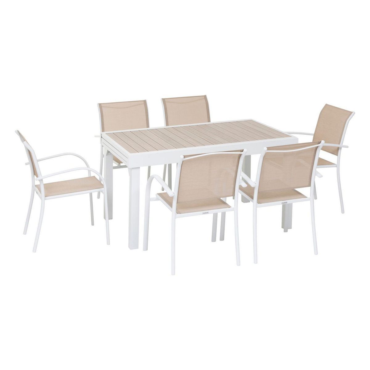 HESPERIDE Table de jardin extensible Piazza en aluminium - 10 Places