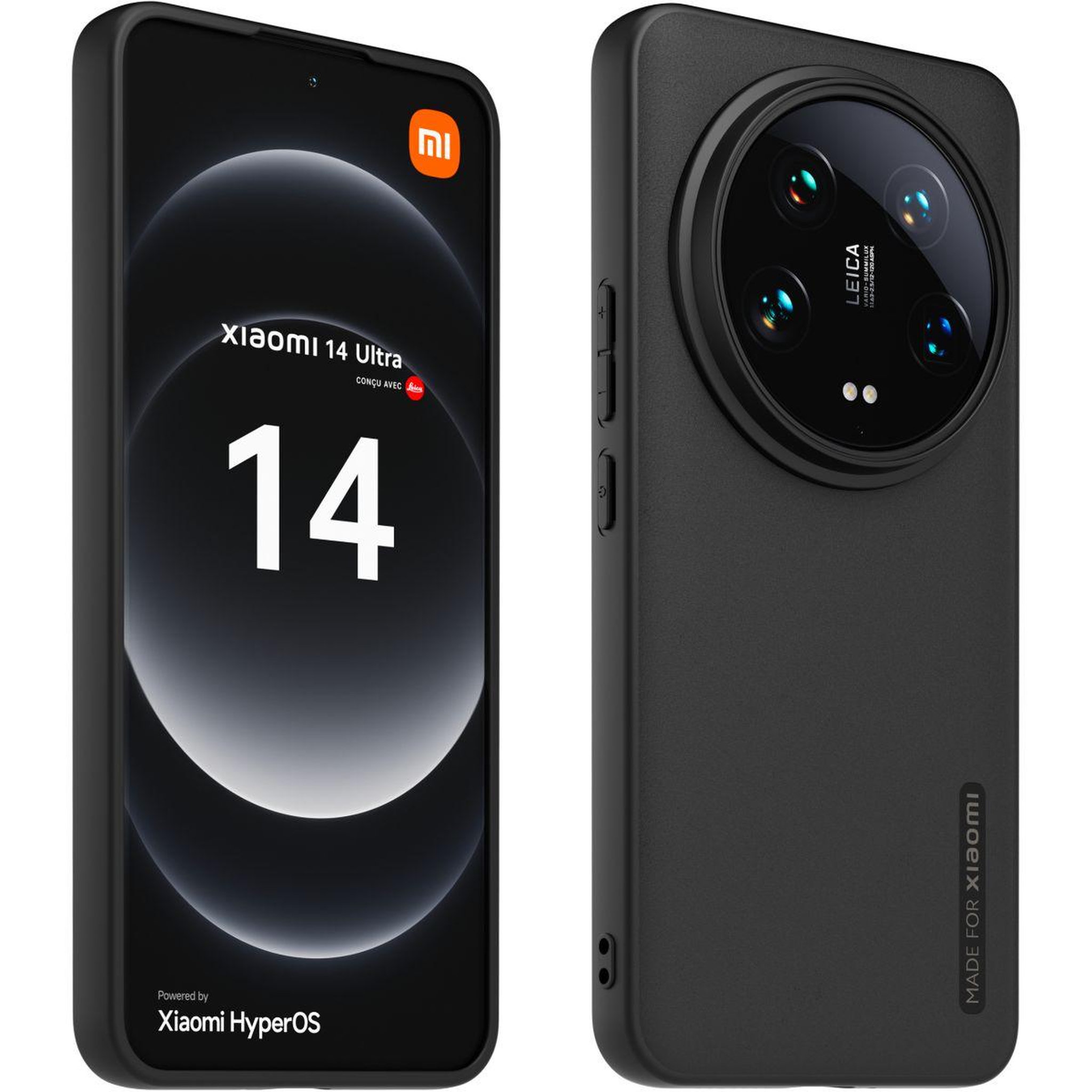 Voir la diapositive 2 : MADE FOR XIAOMI Coque xiaomi 14 ultra premium noir