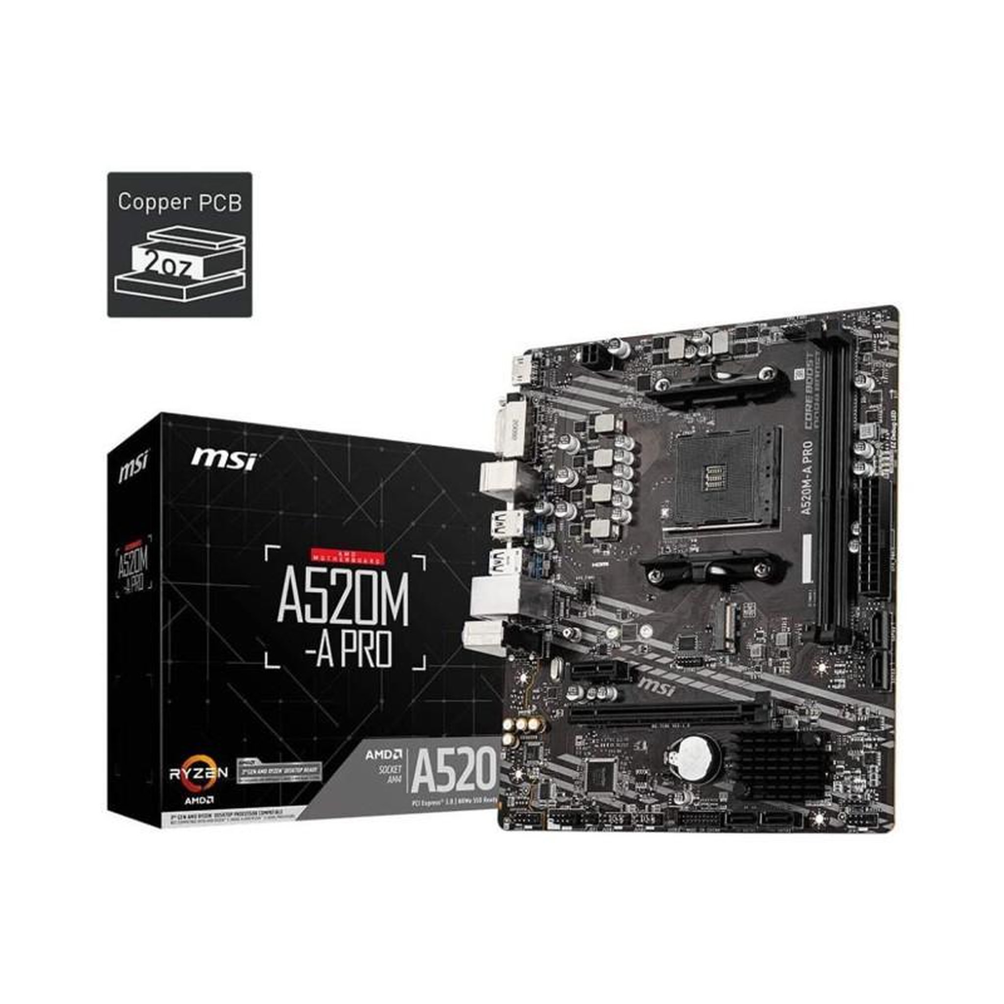 Voir la diapositive 3 : MSI A520M A PRO