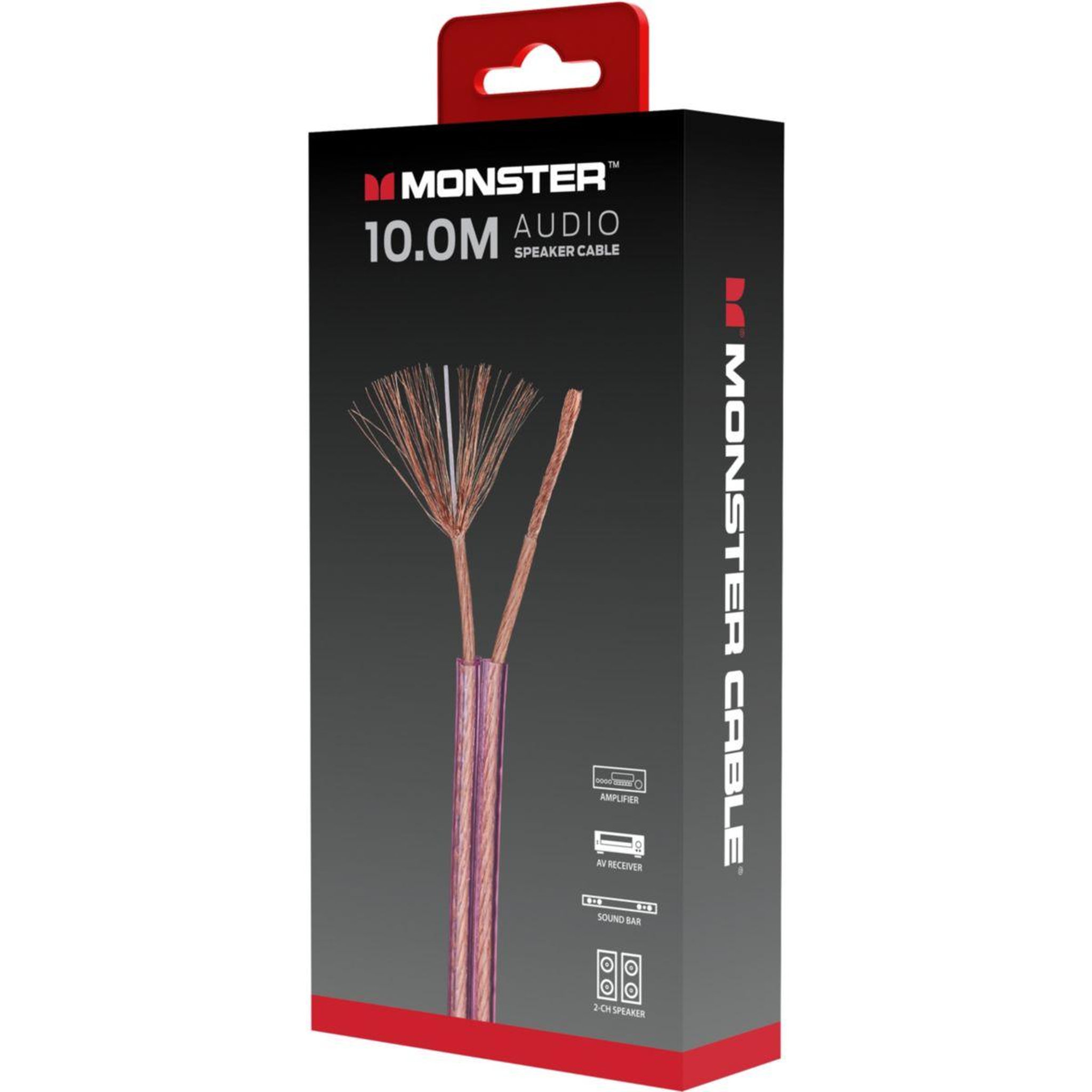 Voir la diapositive 3 : Monster Cable Câble Jack AUDIO POUR HAUT-PARLEUR 10M