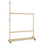 Voir la diapositive 1 : VIDAXL Porte vêtements avec crochets et roulettes 100x35x157 cm bambou