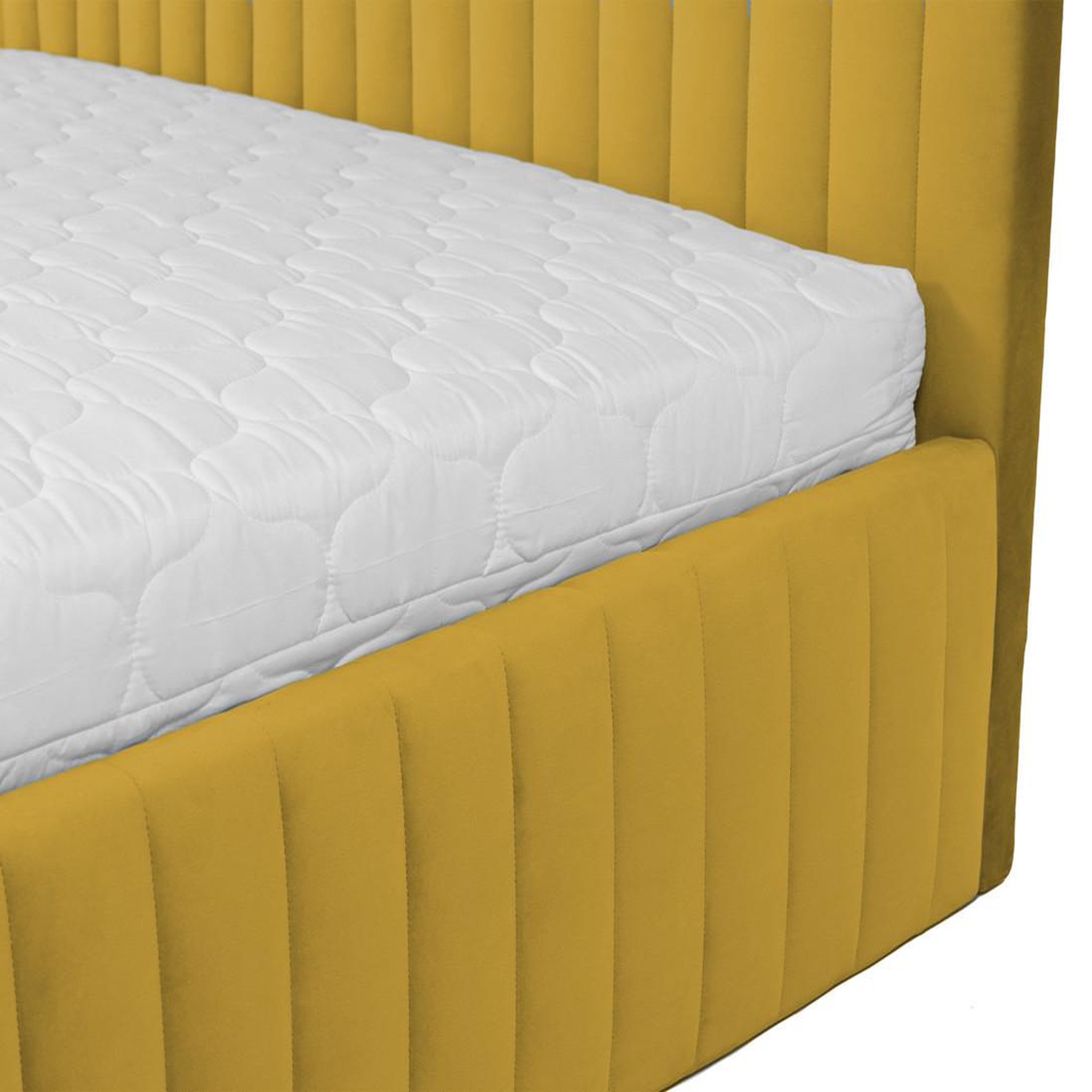 Voir la diapositive 5 : BEST MOBILIER Stuart - lit coffre - 180x200 cm - sommier inclus - en velours