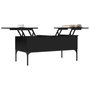 Voir la diapositive 4 : VIDAXL Table basse noir 100x50x45 cm bois d'ingenierie et metal
