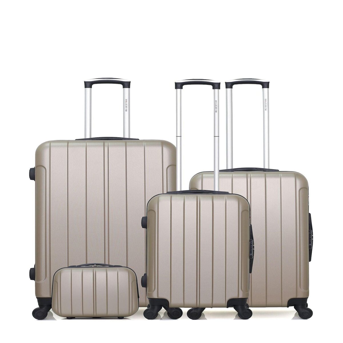 BLUESTAR BLUESTAR - Set de 4 Valises NAPOLI-C 75 cm 4 Roues