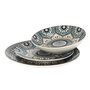 Voir la diapositive 3 : Paris Prix Lot de 6 Assiettes Plates  Noura  26cm Multicolore
