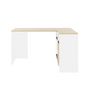 Voir la diapositive 3 : Bureau d'angle droit style indutriel avec rangement L136cm CHELSEA