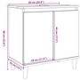 Voir la diapositive 6 : VIDAXL Meuble de lavabo gris beton 58x33x60 cm bois d'ingenierie