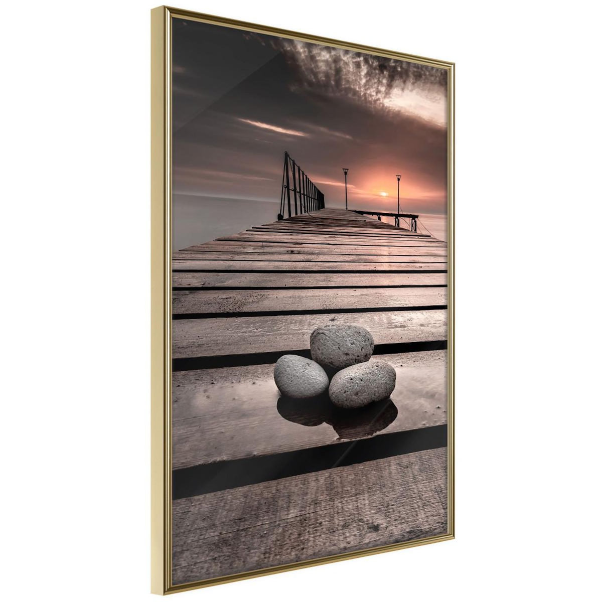 Paris Prix Affiche Murale Encadrée  Stones on the Pier