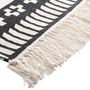 Voir la diapositive 3 : ATMOSPHERA Tapis Déco à Franges  Pailo  120x170cm Noir & Blanc