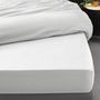 Voir la diapositive 3 : Paris Prix Drap Housse  Percaline  180x200cm White