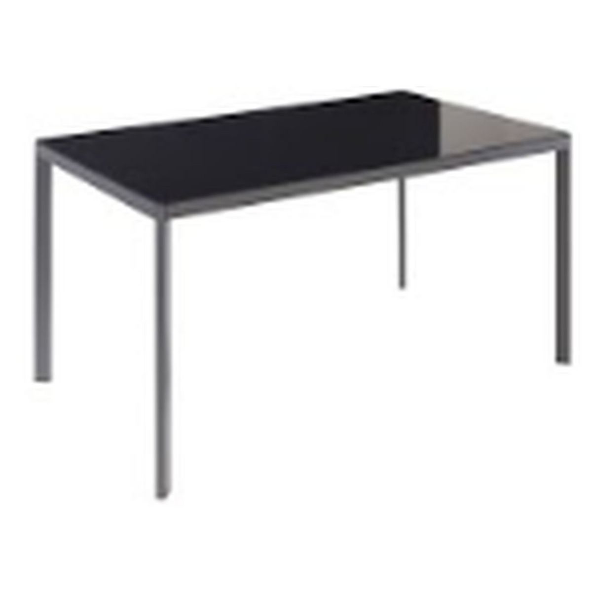 GARDENSTAR Table de jardin en acier et verre gris anthracite