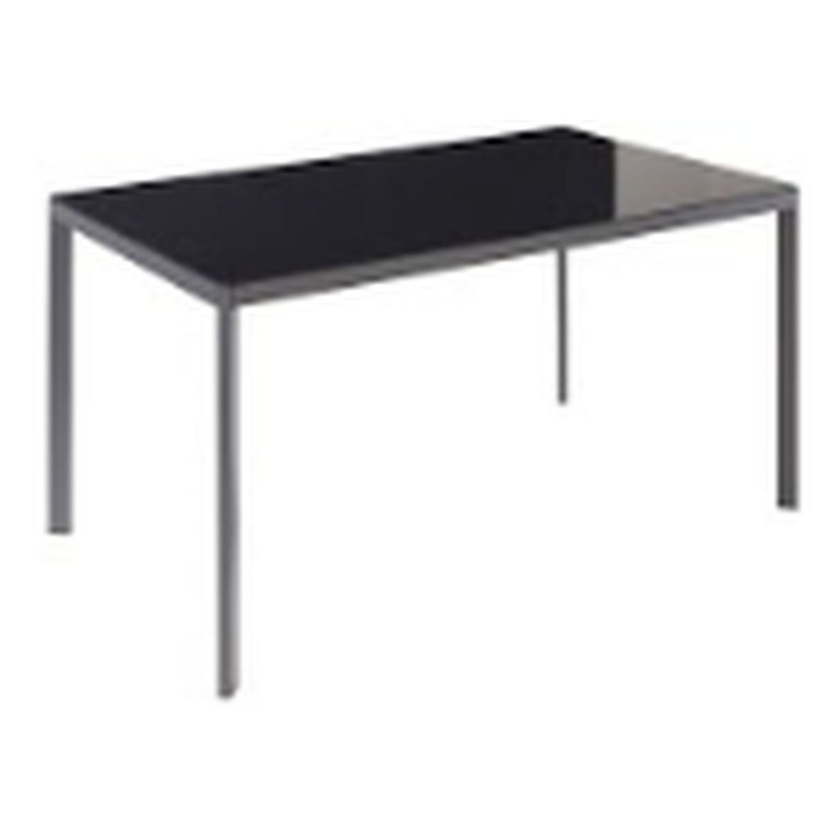 GARDENSTAR Table de jardin en acier et verre gris anthracite