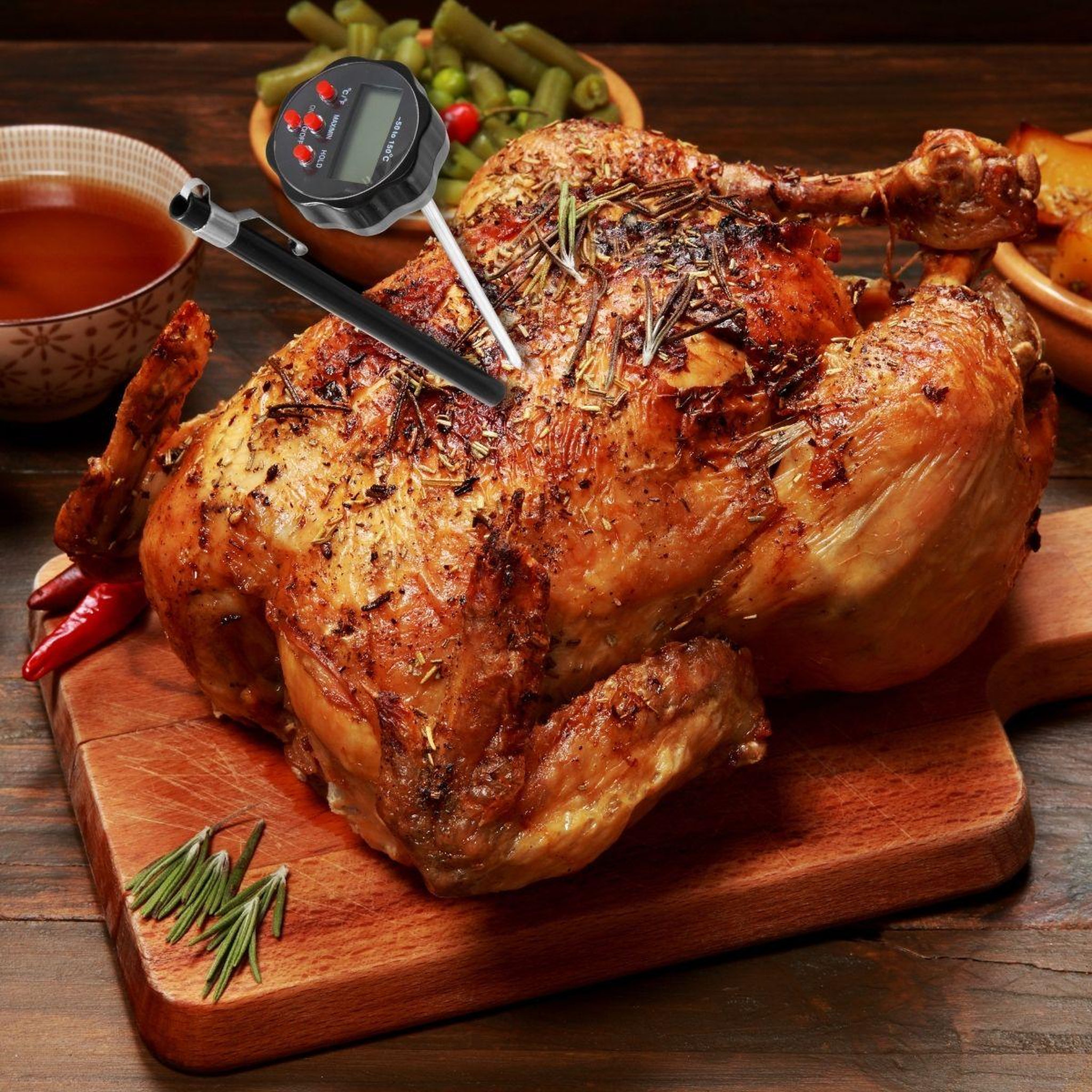 Voir la diapositive 2 : Fackelmann Thermomètre de cuisson digital fackelmann