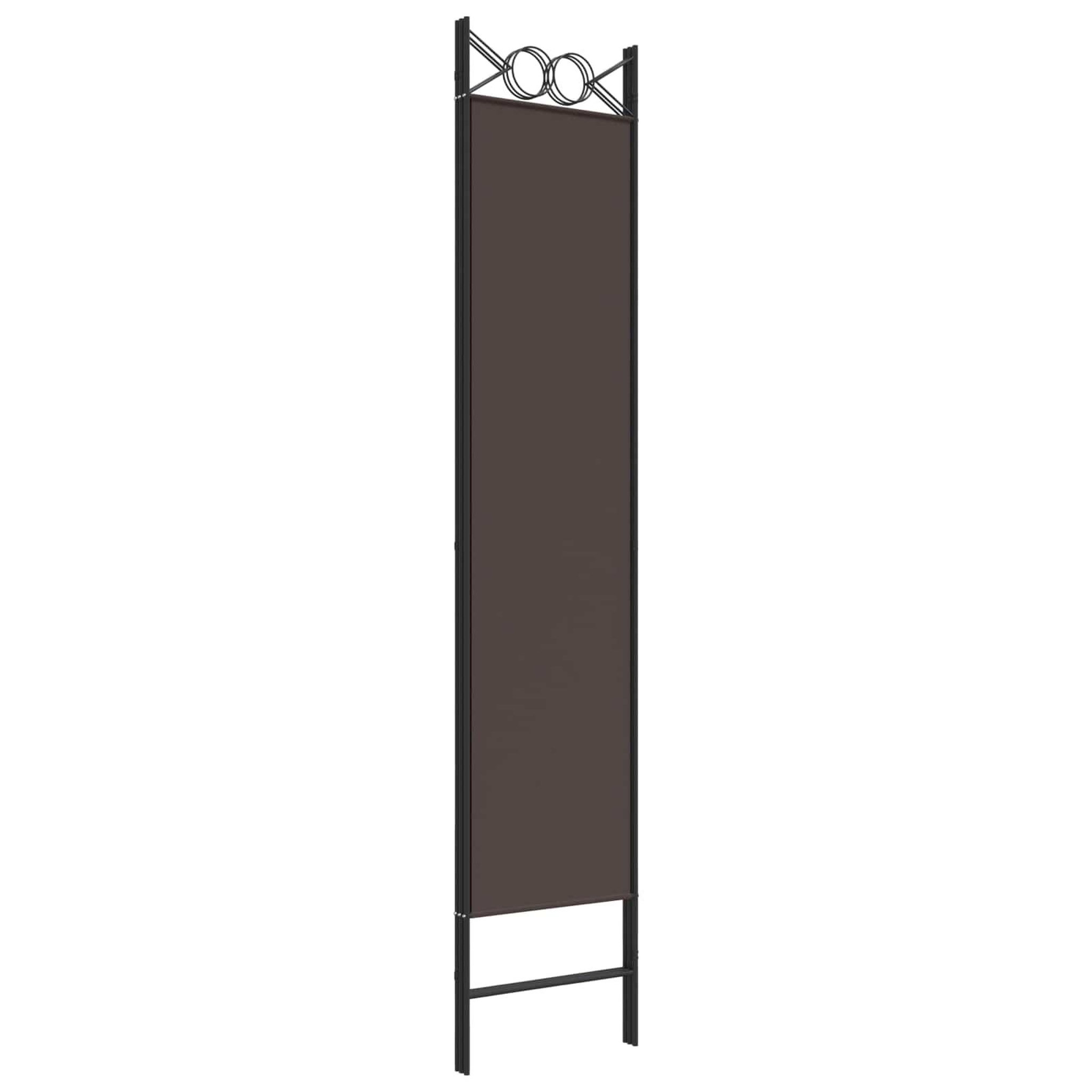 Voir la diapositive 5 : VIDAXL Cloison de separation 3 panneaux marron 120x200 cm tissu