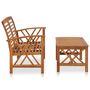 Voir la diapositive 2 : VIDAXL Salon de jardin 2 pcs Bois d'acacia solide