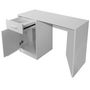 Voir la diapositive 4 : VIDAXL Bureau avec tiroir et placard 100x40x73 cm Blanc