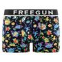 Voir la diapositive 4 : FREEGUN Lot de 4 boxers homme en coton Signature Sergio