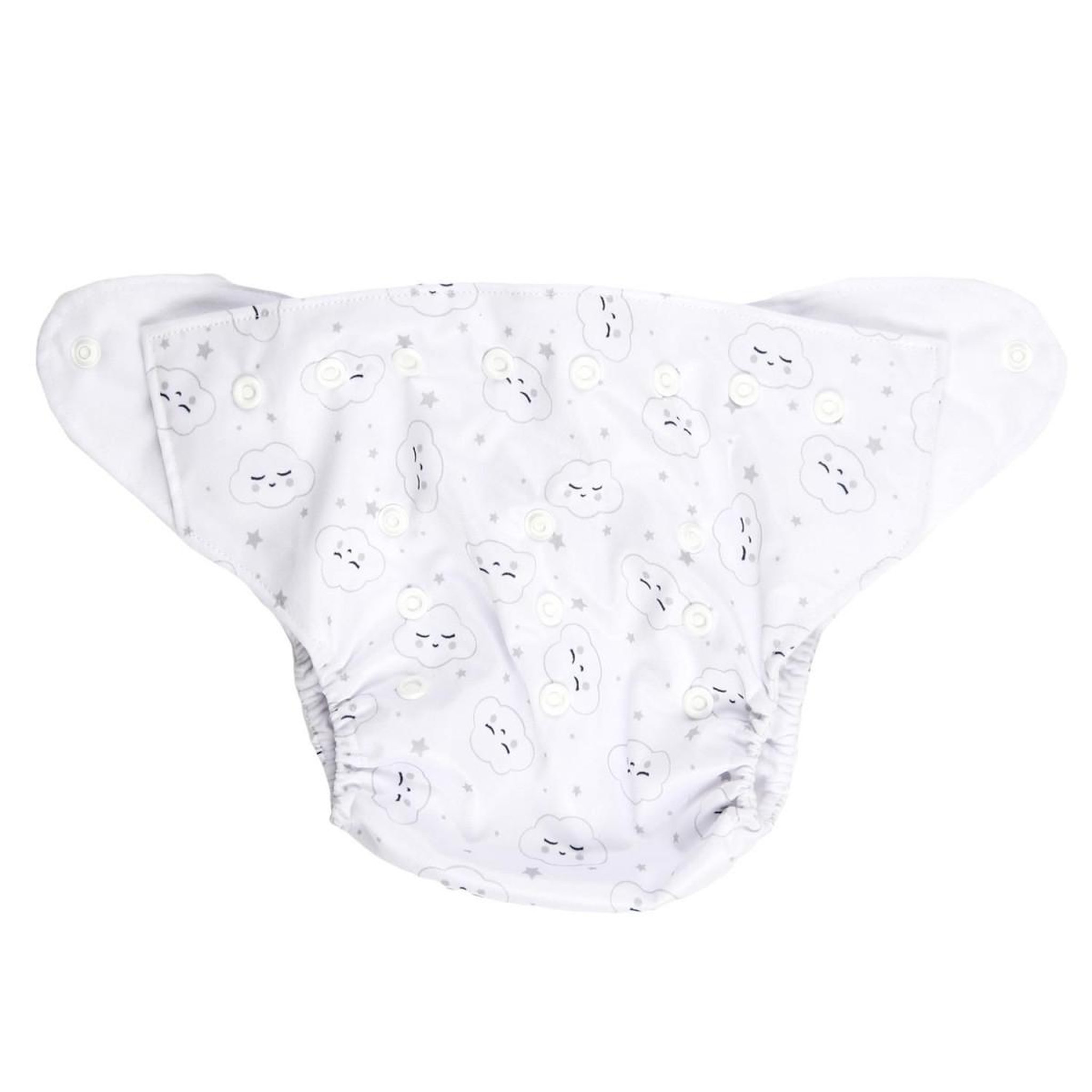 Voir la diapositive 3 : Tom & Zoé Lot de 2 couches lavables bébé  koala  34m blanc