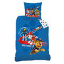 Voir la diapositive 2 : PAT PATROUILLE Parure housse de couette enfant fantaisie en coton 57 fils PATROUILLE 