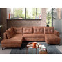 Voir la diapositive 2 : BEST MOBILIER Nordic - canapé panoramique en u - 7 places - convertible - industriel vintage - angle gauche