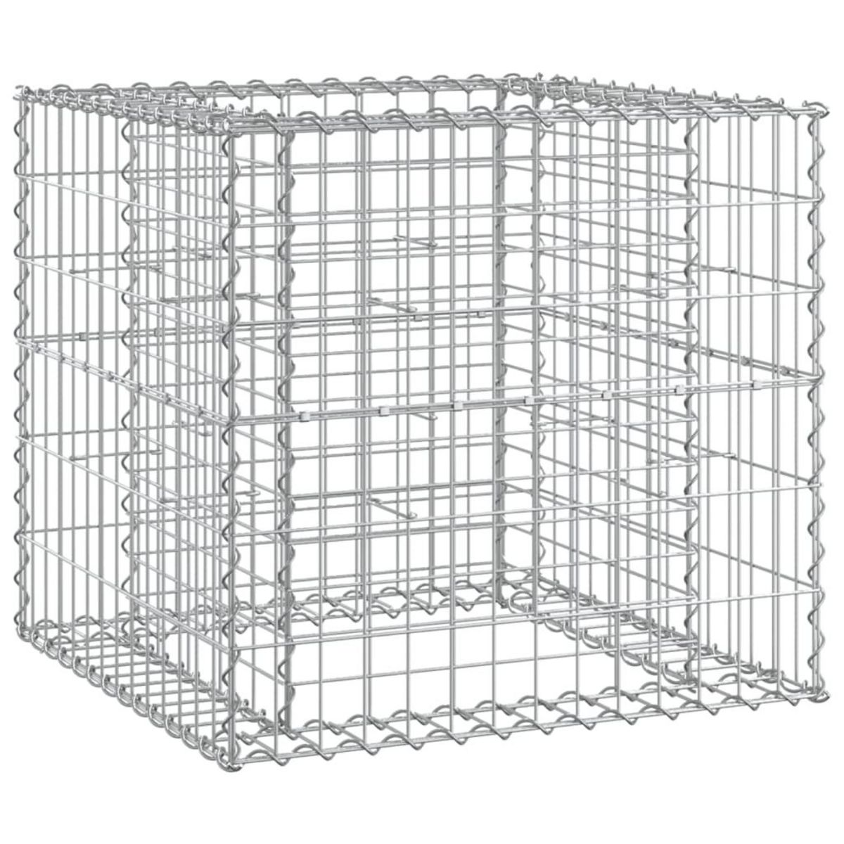 VIDAXL Banc de jardin avec panier en gabion bois de pin impregne