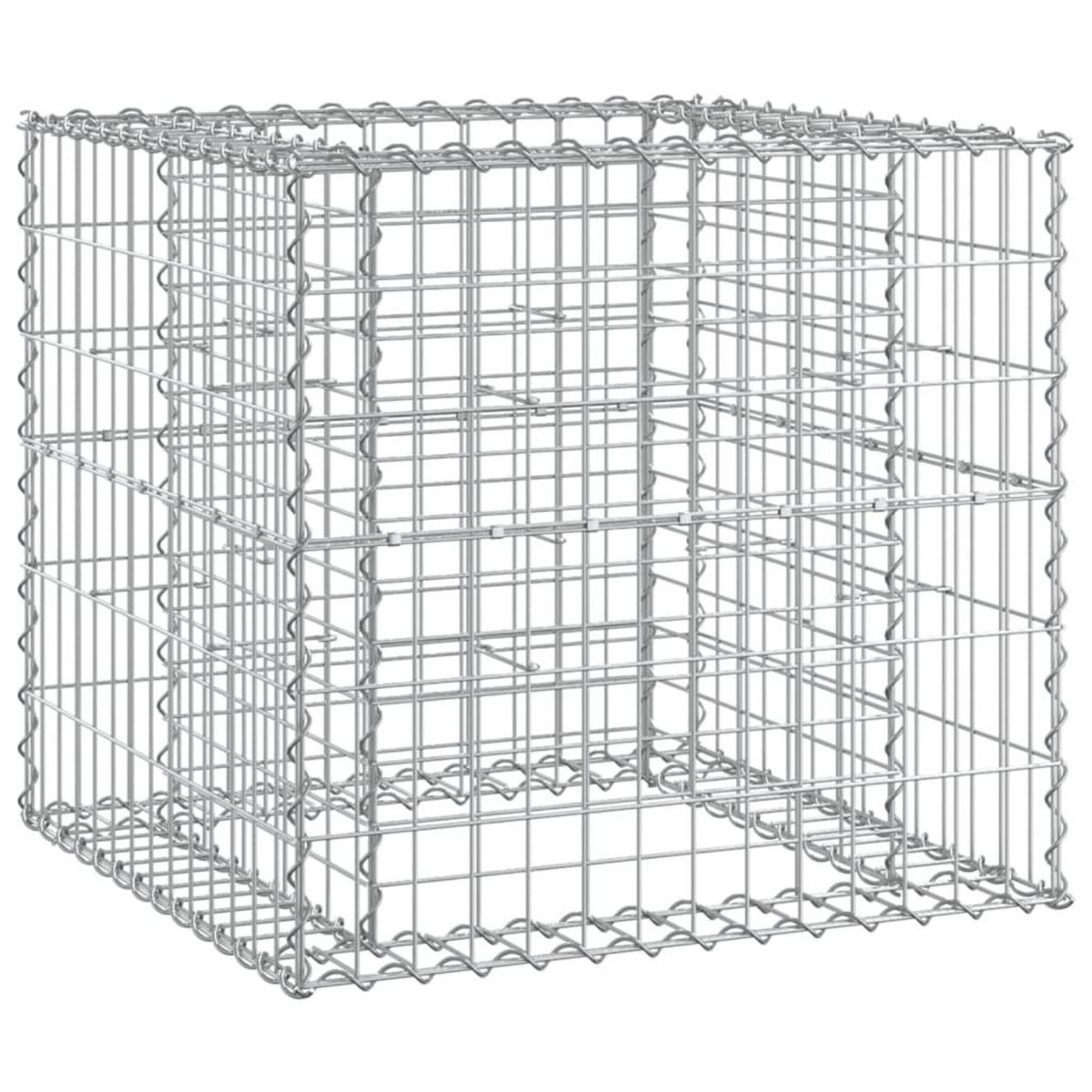 VIDAXL Banc de jardin avec panier en gabion bois de pin impregne