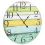 Voir la diapositive 3 : VIDAXL Horloge murale Multicolore 60 cm MDF
