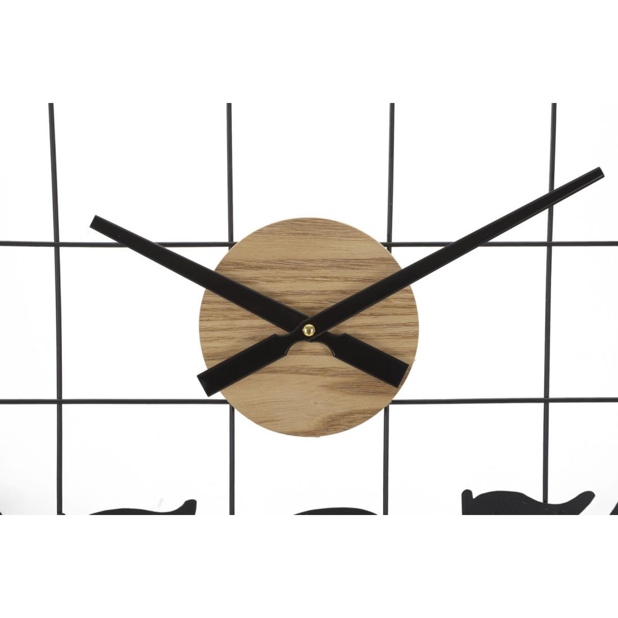 Voir la diapositive 3 : Paris Prix Horloge murale en métal  numbers  60cm noir