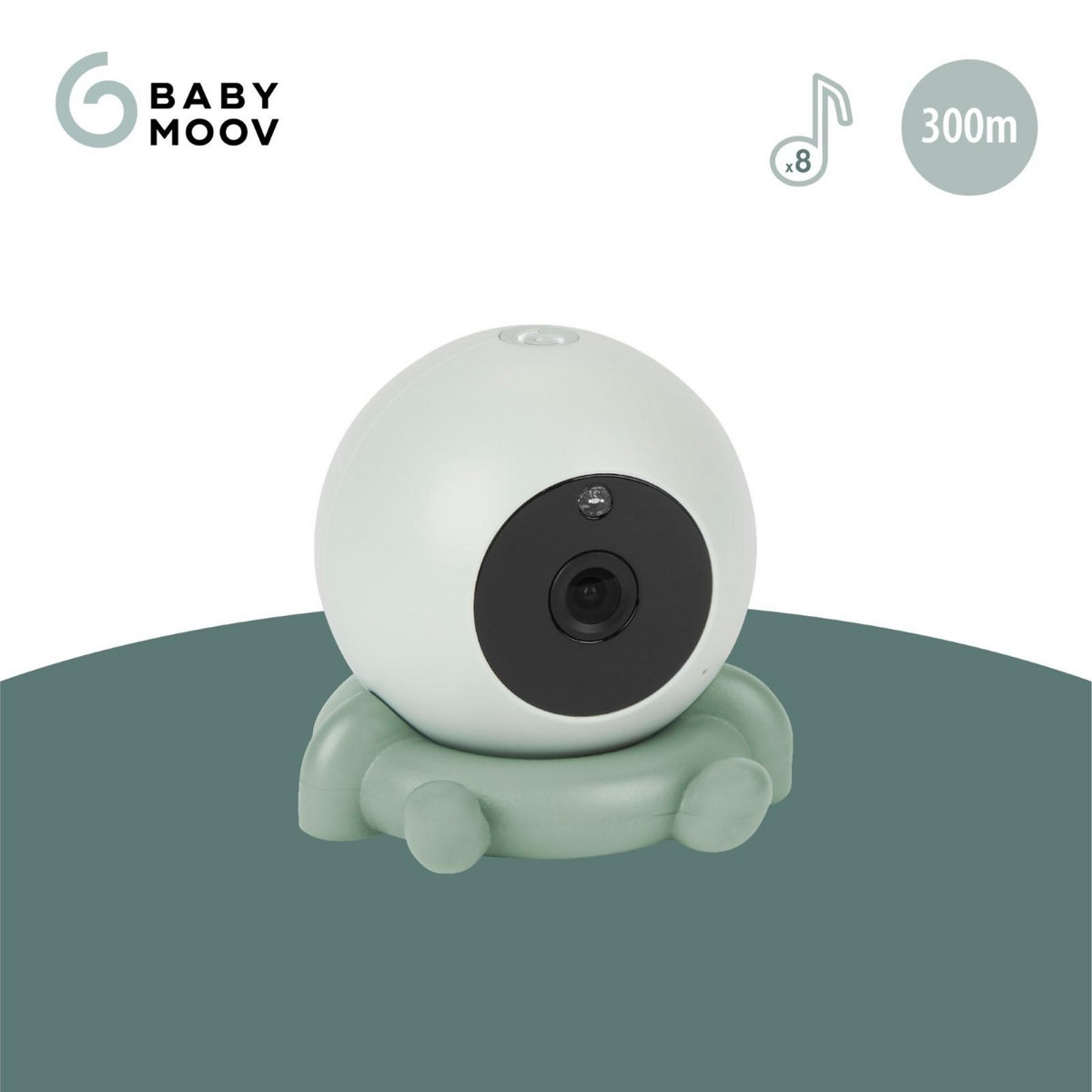 BABYMOOV Caméra additionnelle Babyphone YOO GO+ Babymoov - Nomade et Rechargeable - Portée 300m