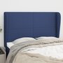Voir la diapositive 1 : VIDAXL Tete de lit avec oreilles Bleu 147x23x118/128 cm Tissu