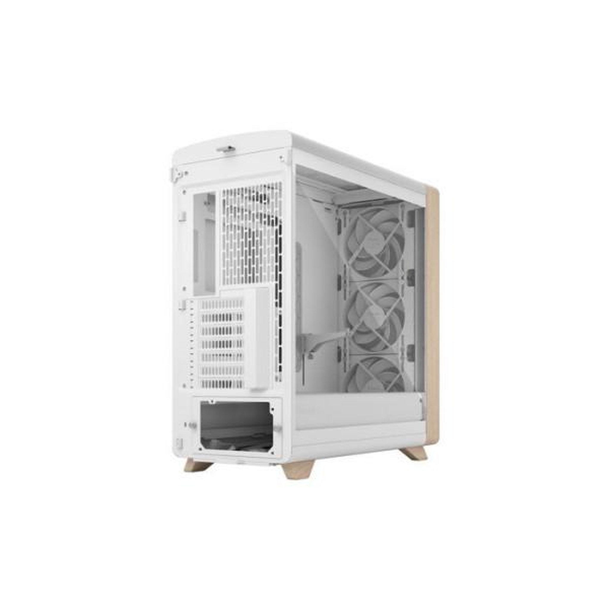 Voir la diapositive 2 : Fractal Design Boîtier PC Moyen Tour - FRACTAL DESIGN - Summit Chalk White TG Clear Tint - Verre trempé - Blanc