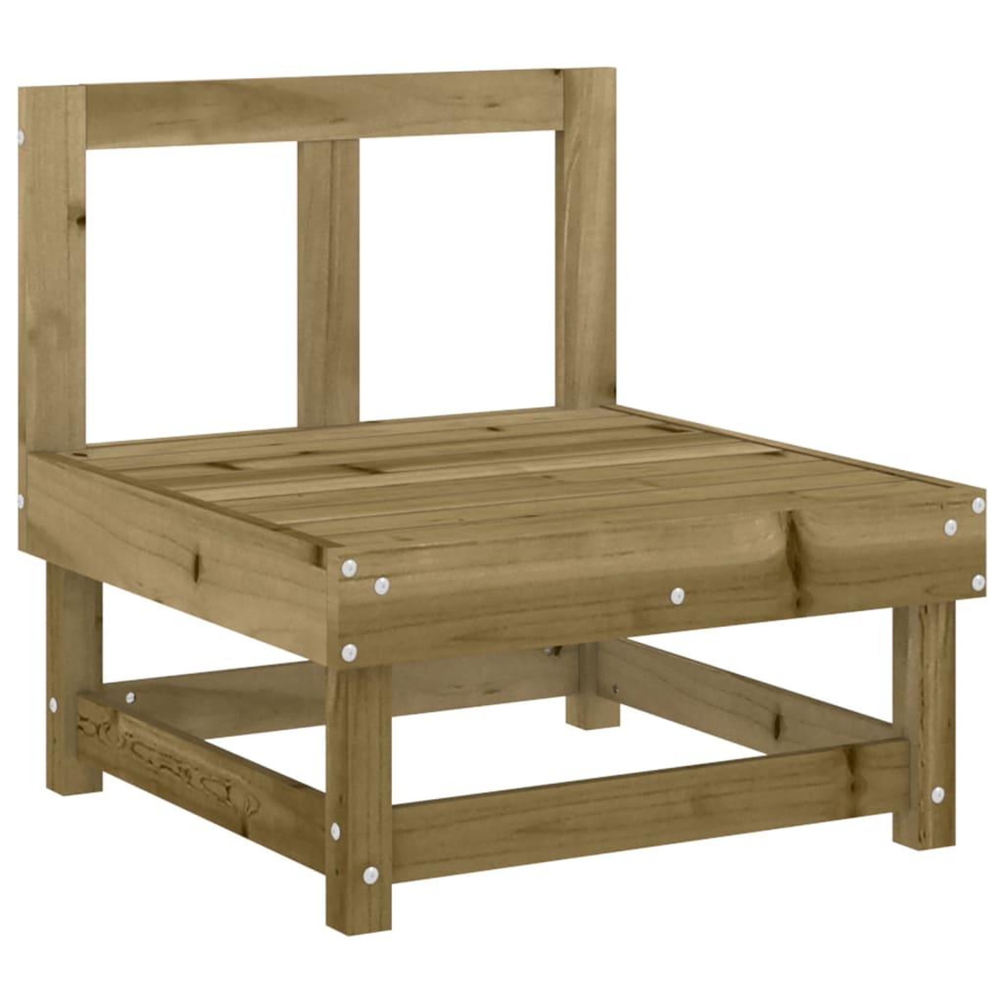 Voir la diapositive 4 : VIDAXL Salon de jardin 3 pcs bois de pin impregne