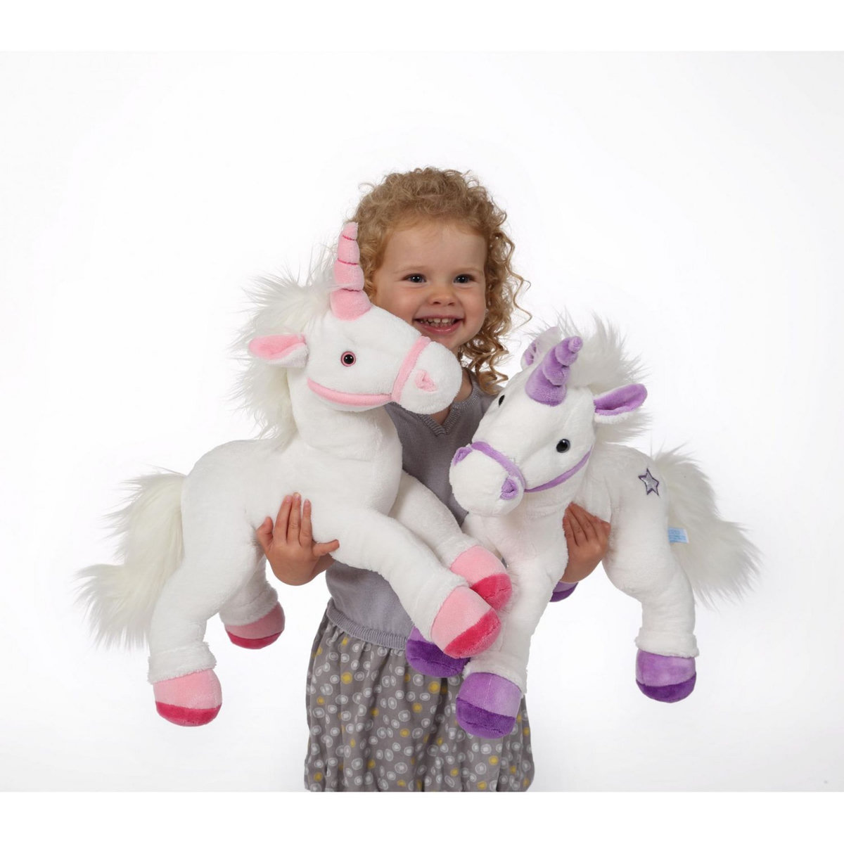 GIPSY Peluche Licorne Féerique 42 cm violette