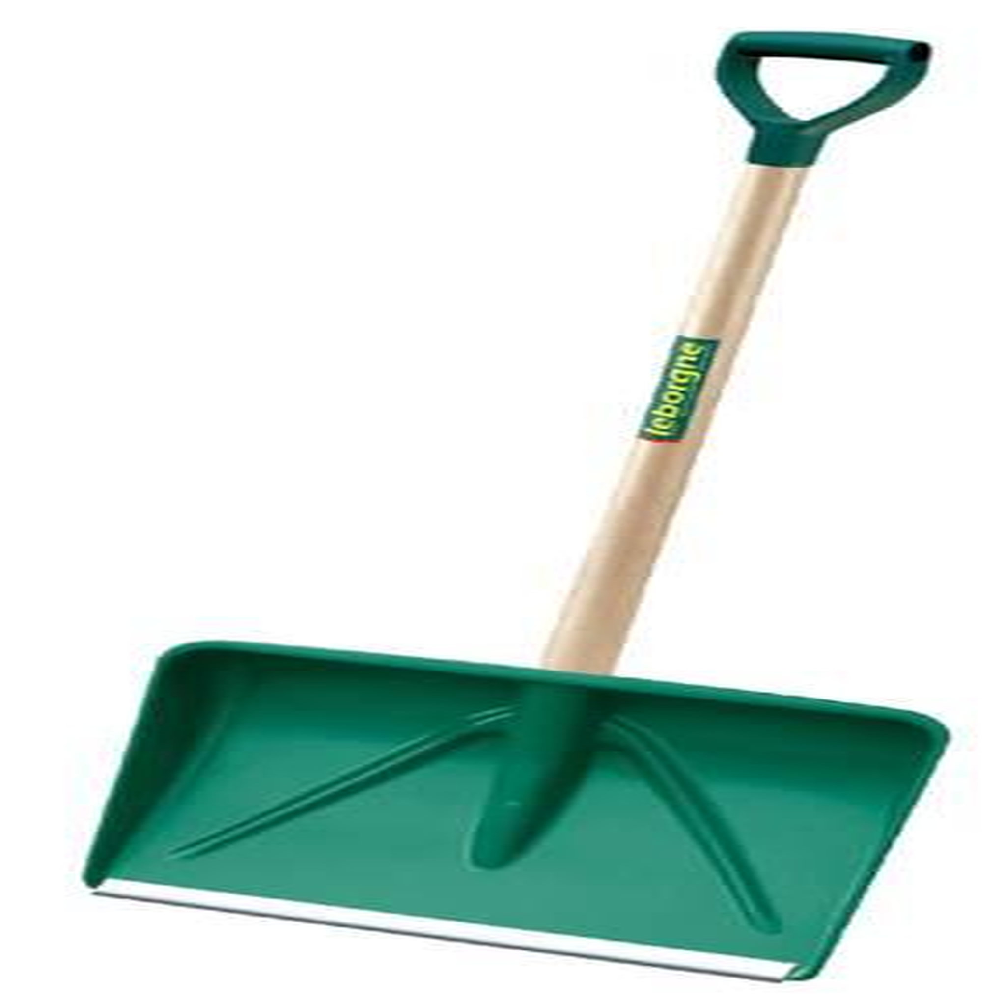 Leborgne Pelle poussoir avec réglette - manche bois certifié PEFC 100% - poignée plastique