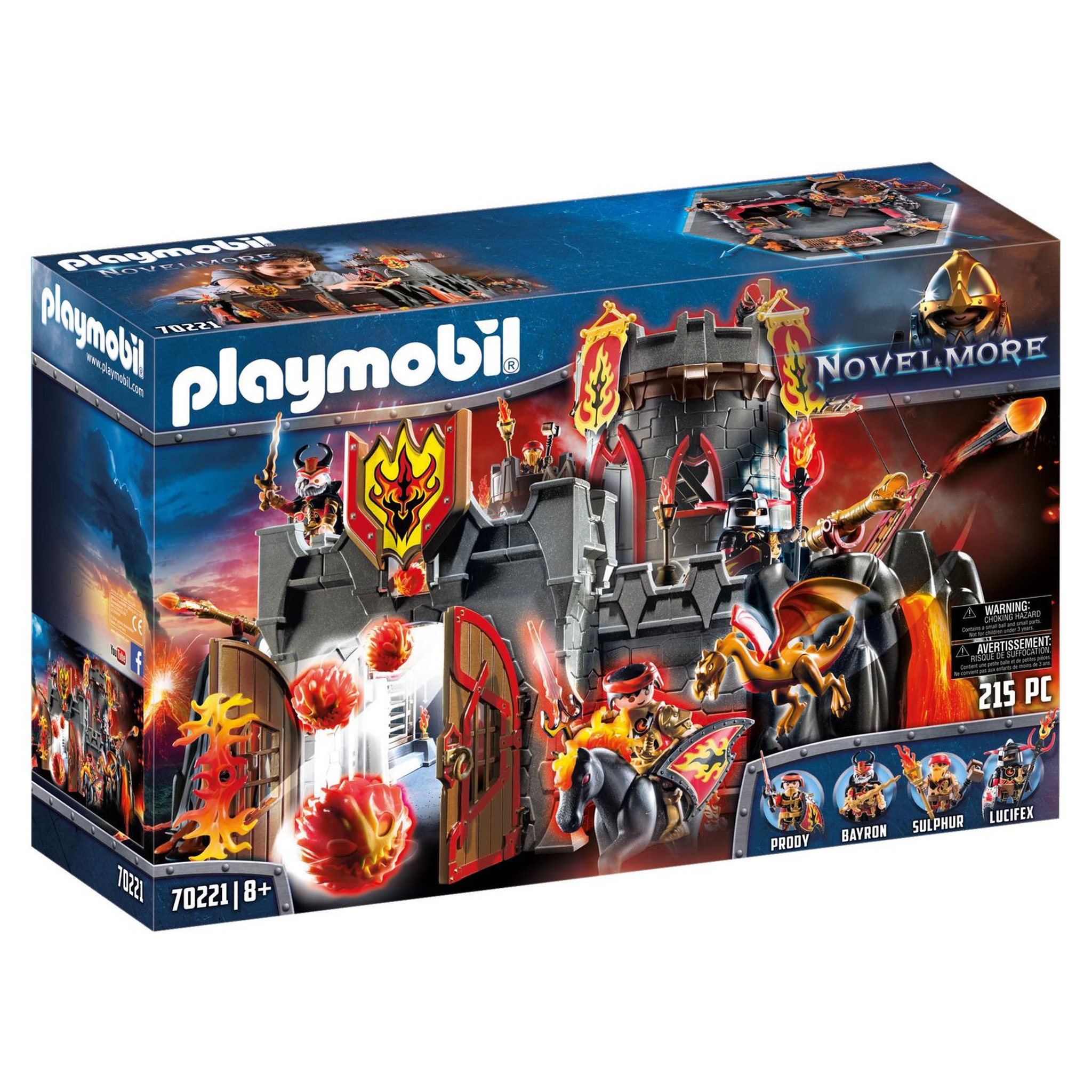 Voir la diapositive 1 : PLAYMOBIL 70221 - Novelmore - Forteresse volcanique des Burnham Raider