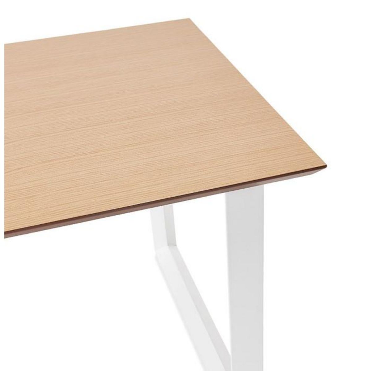 Paris Prix Bureau Design  Ribaila  130cm Naturel & Blanc