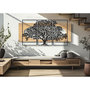 Voir la diapositive 5 : Paris Prix Déco Murale Encadrée  Arbre  176cm Naturel & Noir