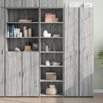 VIDAXL Buffet haut sonoma gris 50x41x185 cm bois d'ingenierie