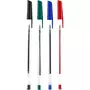 AUCHAN Lot de 10 stylos bille pointe moyenne recyclés coloris assortis